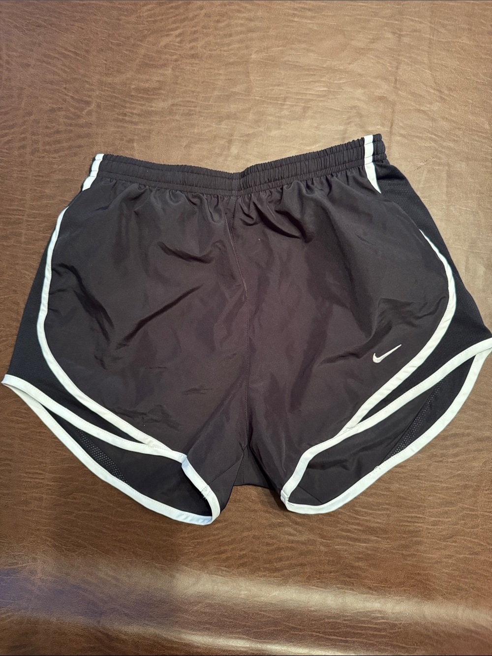 Nike Women’s Black Athletic Shorts with White Trim